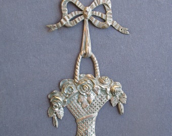 Antique French  Pediment / Furniture ornament / Roses
