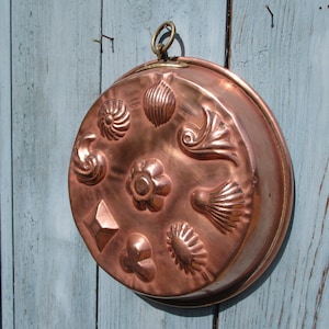 Antique french Copper Jelly Mold