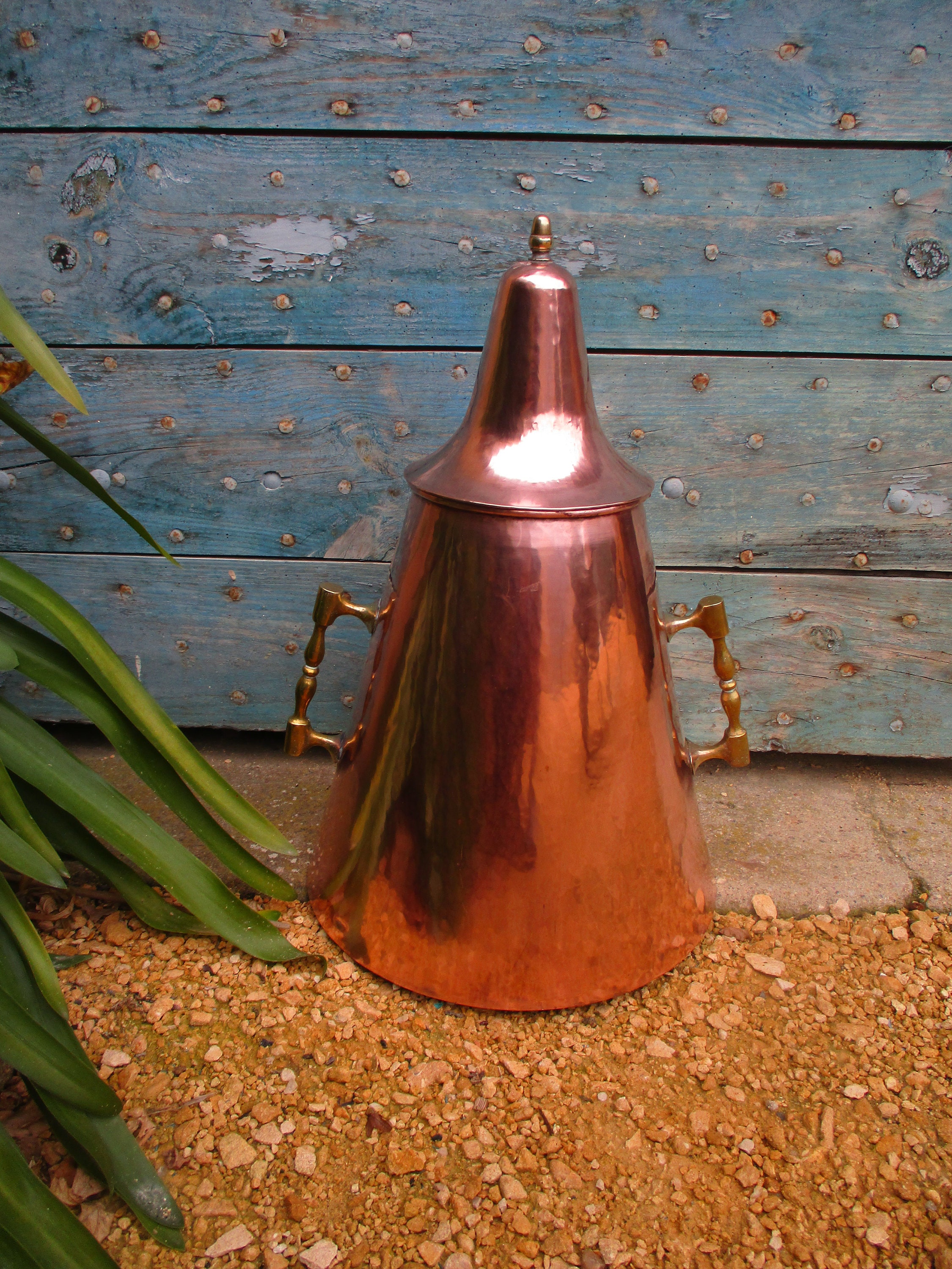 Seau à Glace en Cuivre Français Antique/Champagne & Wine Cooler