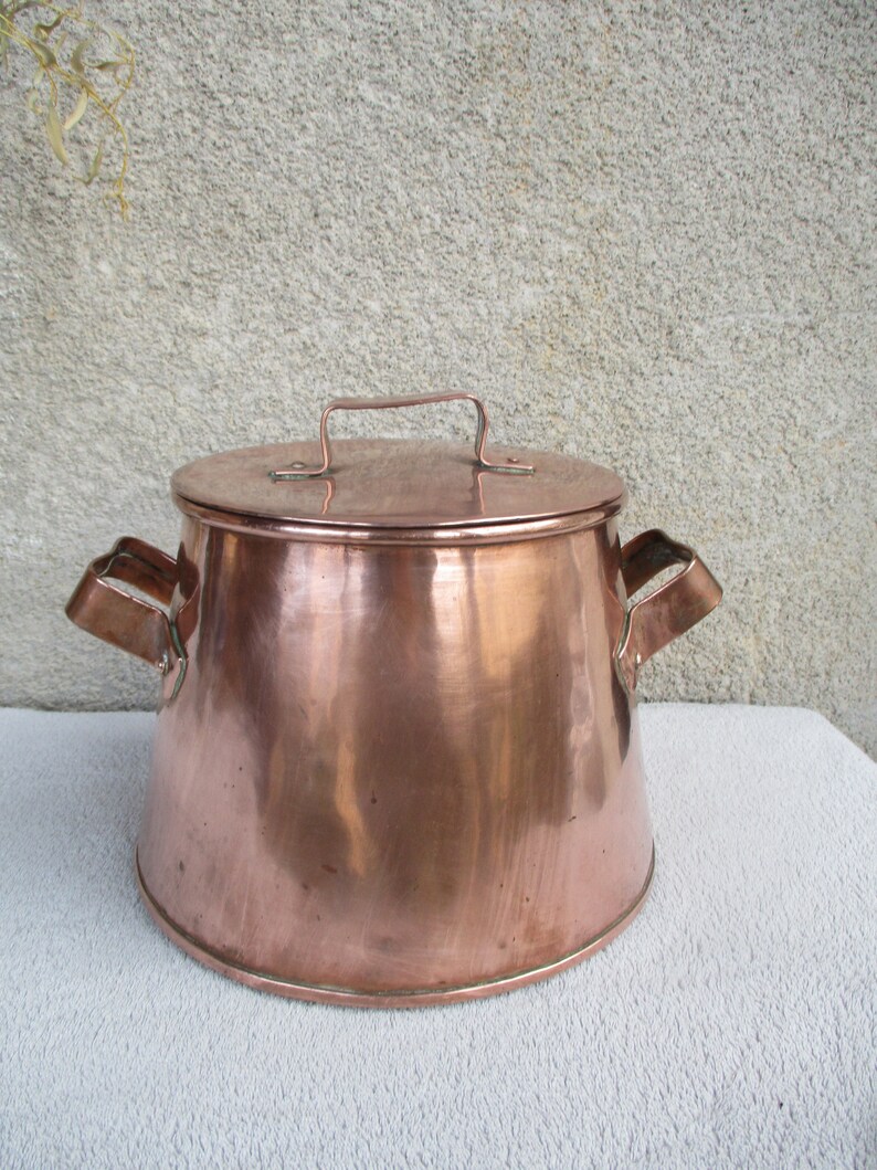 Antique French Copper Pot Etsy