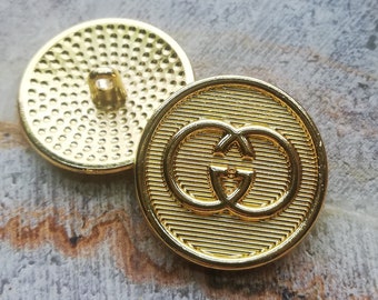 1 Buttons gold 23  mm