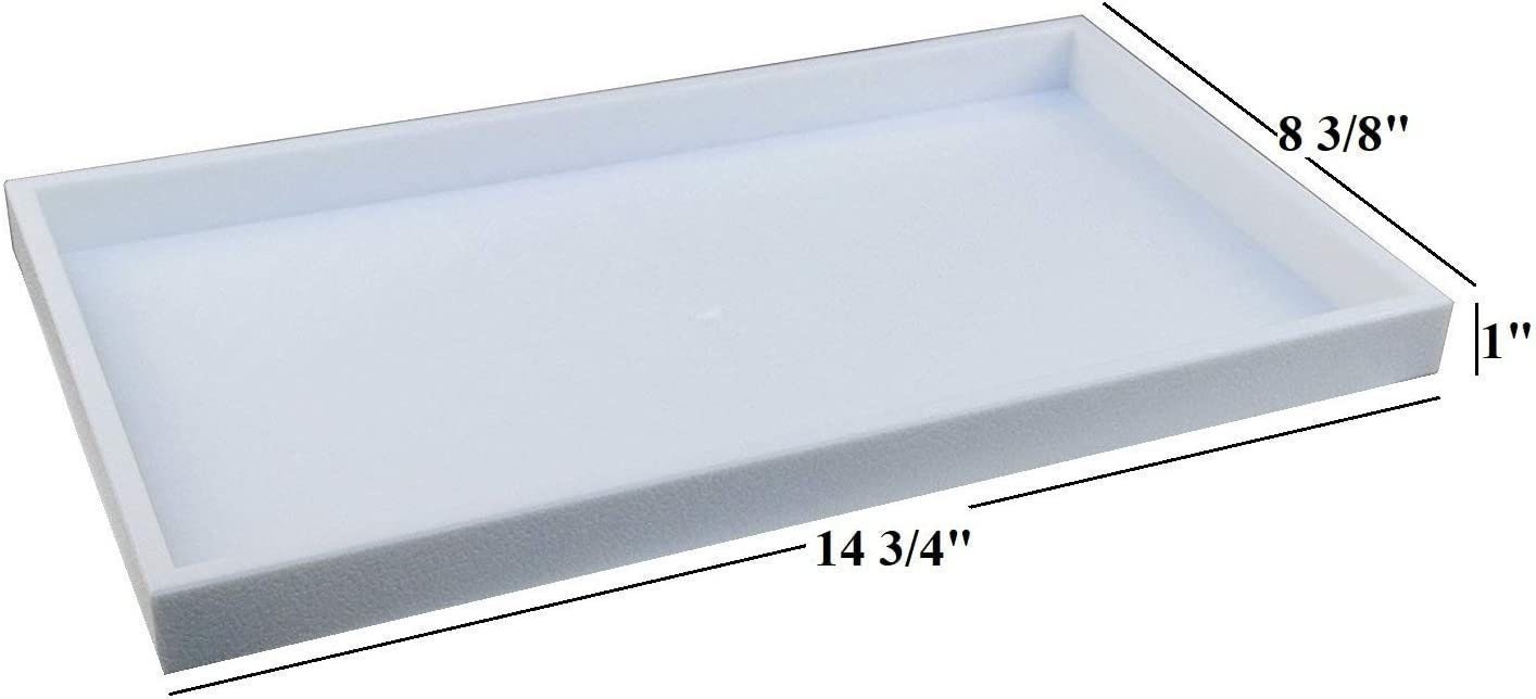 1inch Deep Full Size Plastic Stackable Jewelry Tray 14 3/4x 8 1/4 X 1