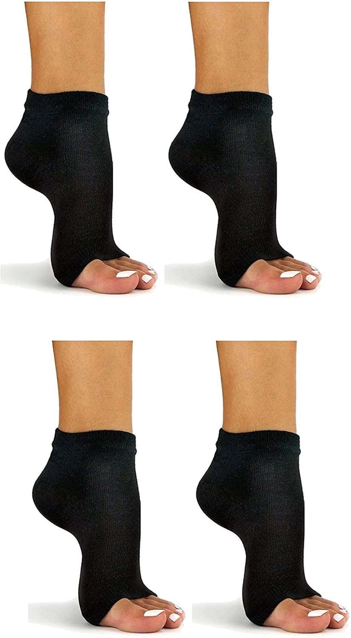 Soft Cotton Toeless Socks for Exercising Dancing Pedicures Etsy