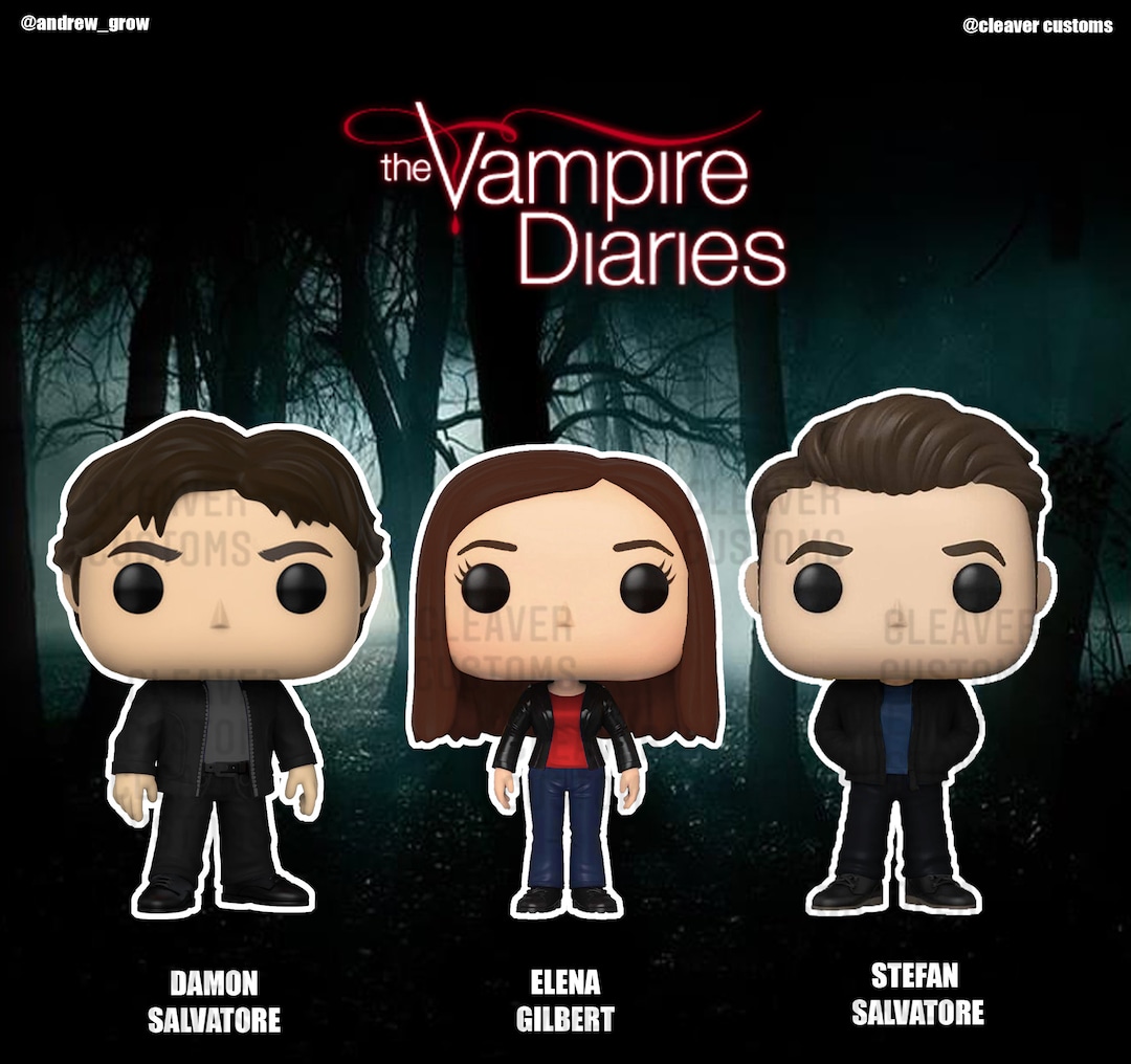 The Vampire Diaries Funko Pop by Cleaver Customs Etsy