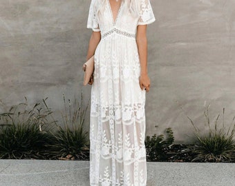 white maxi dress for summer