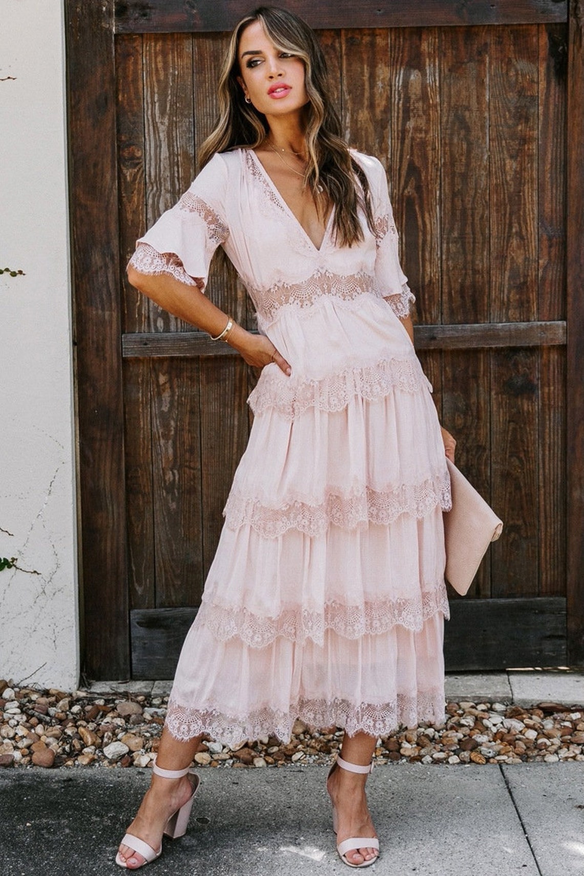 2021 Summer Boho Women Maxi Dress Loose Embroidery White Lace | Etsy