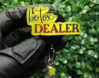 Botox Dealer Badge Reel | Aesthetic Nurse Gift | Injector ID Holder | Med Spa Accessory | Cosmetic Nurse Badge