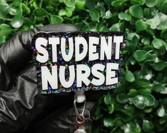 Student Nurse Badge Reel | Nursing School Gift | Cute Nurse ID Holder | RN Student Accessory | Nursing Graduation Gift