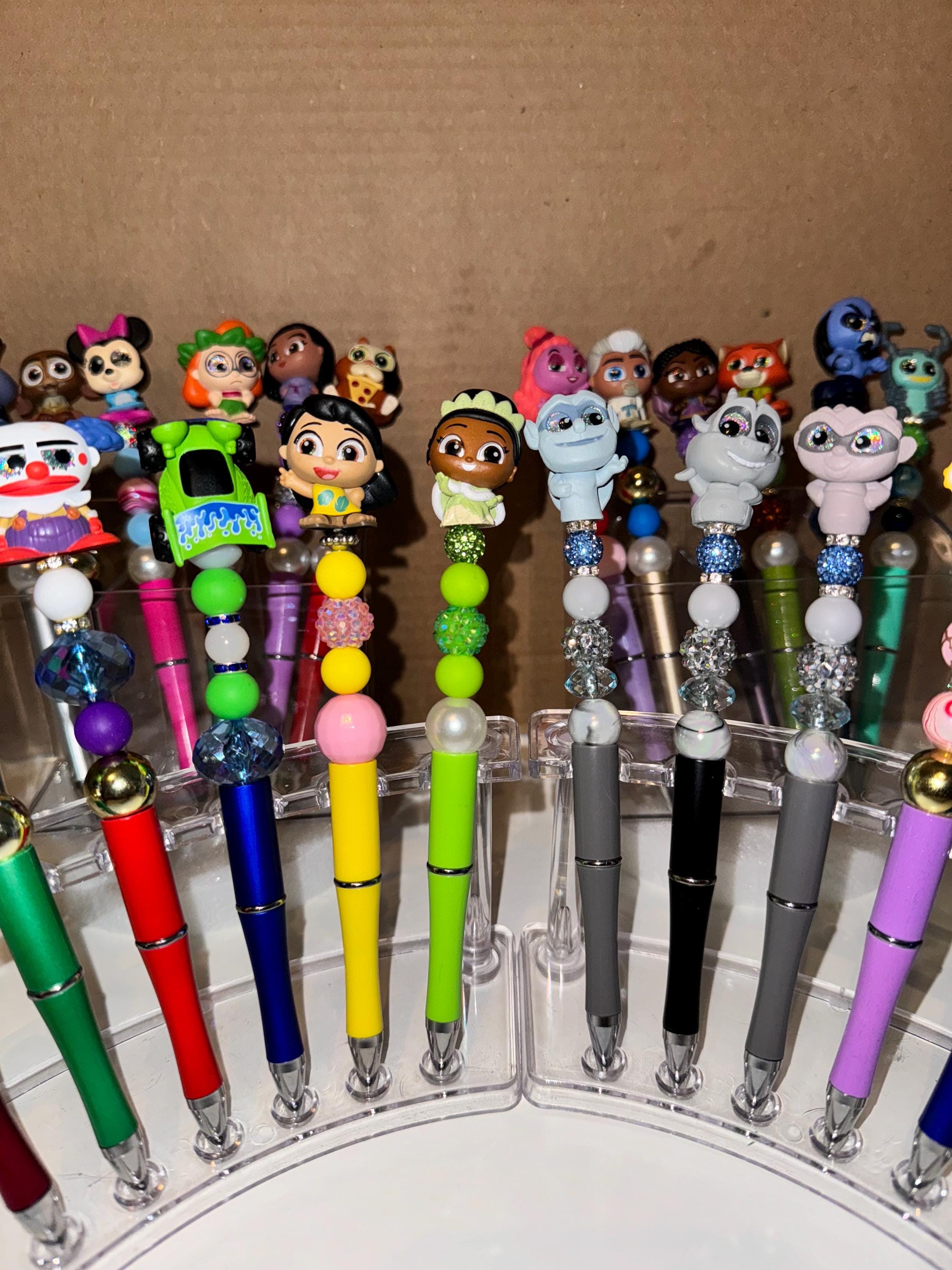 Customized Beaded Character Pens - Etsy