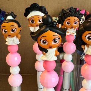 Customized Beaded Character Pens