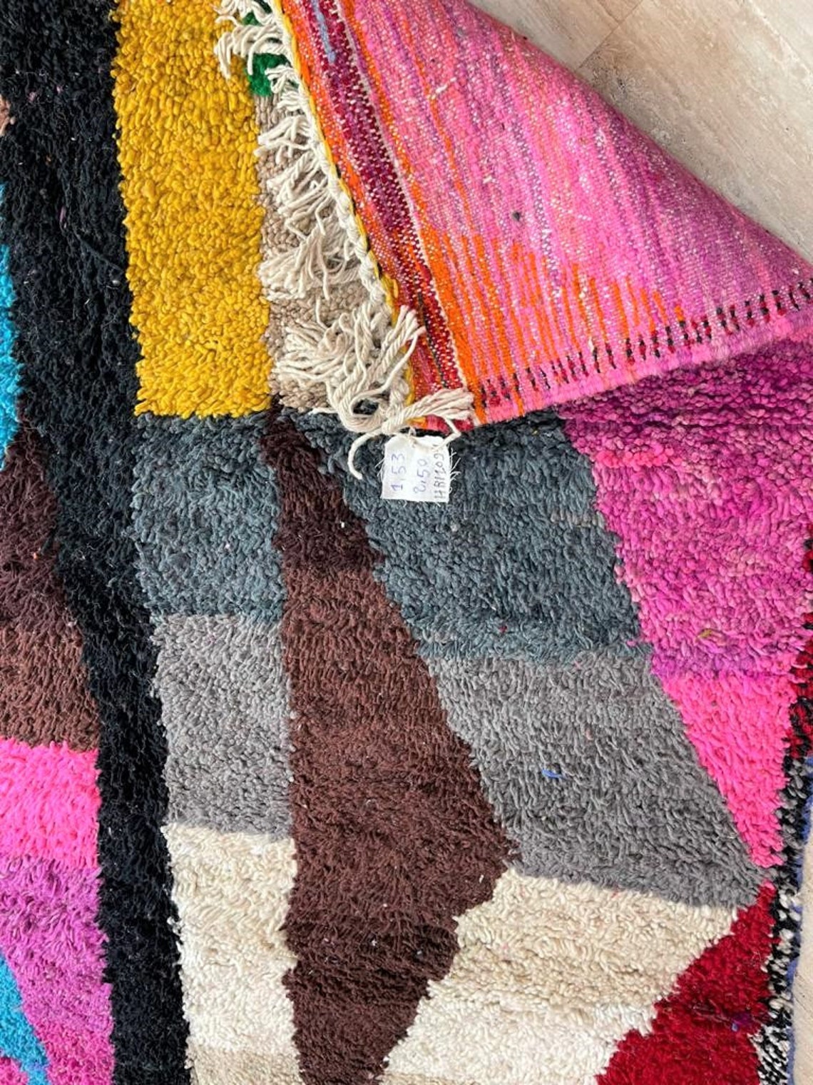 Authentic Moroccan Rug Colorful fantastic Area Rugs Handmade Etsy