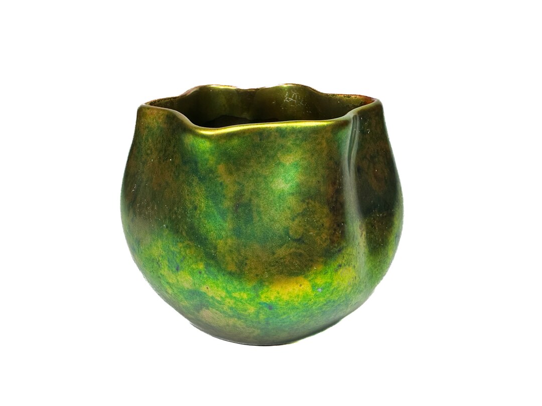 Antique Zsolnay Eosine Vase Original Between 19251950 Etsy