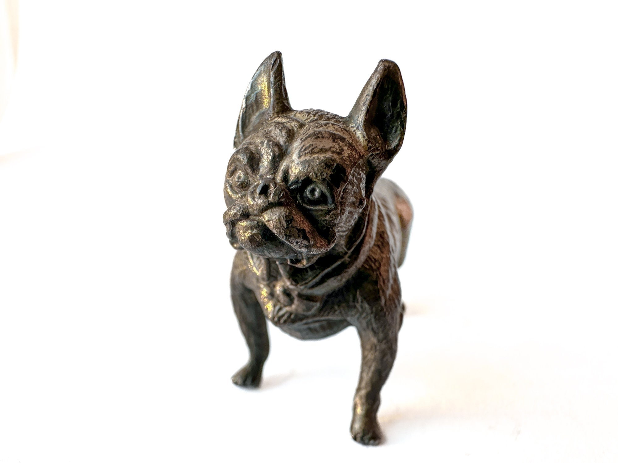 Casa Padrino Luxus Deko Figur Hund französische Bulldogge mit
