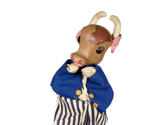 Marionnettes anciennes en papier mâché - Canada