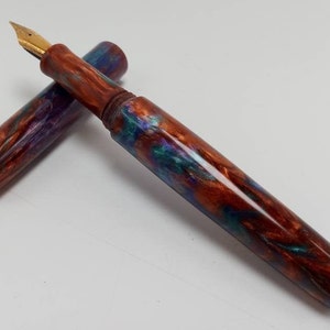Nebula Alumilite Fountain  Pen - #6 JOWO Broad nib