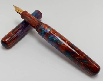 Nebula Alumilite Fountain  Pen - #6 JOWO Broad nib