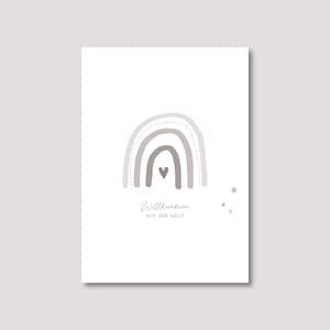 Postkarte "Willkommen"