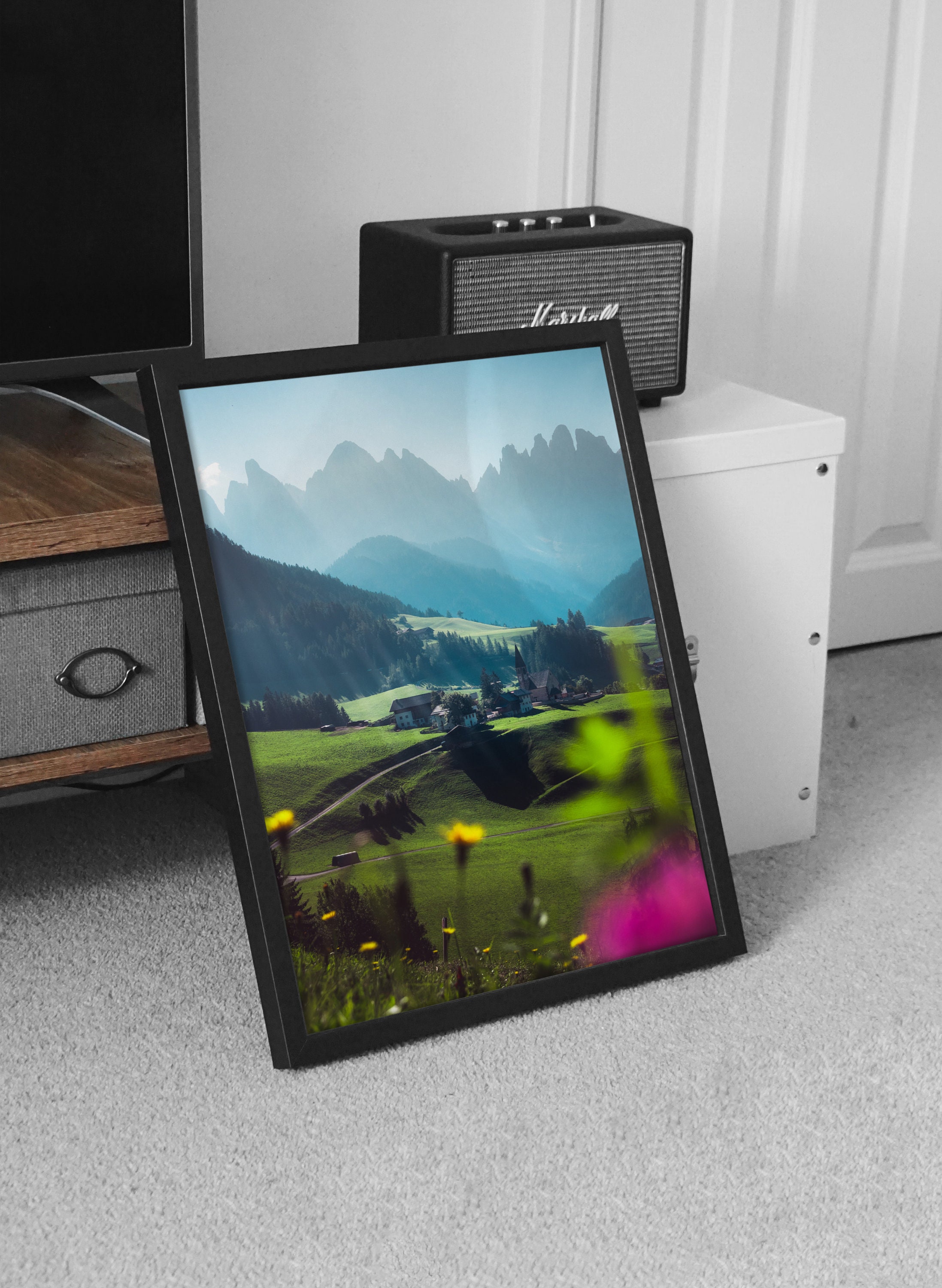 Santa Madalena Village in the Dolomites italy Photo Print Etsy