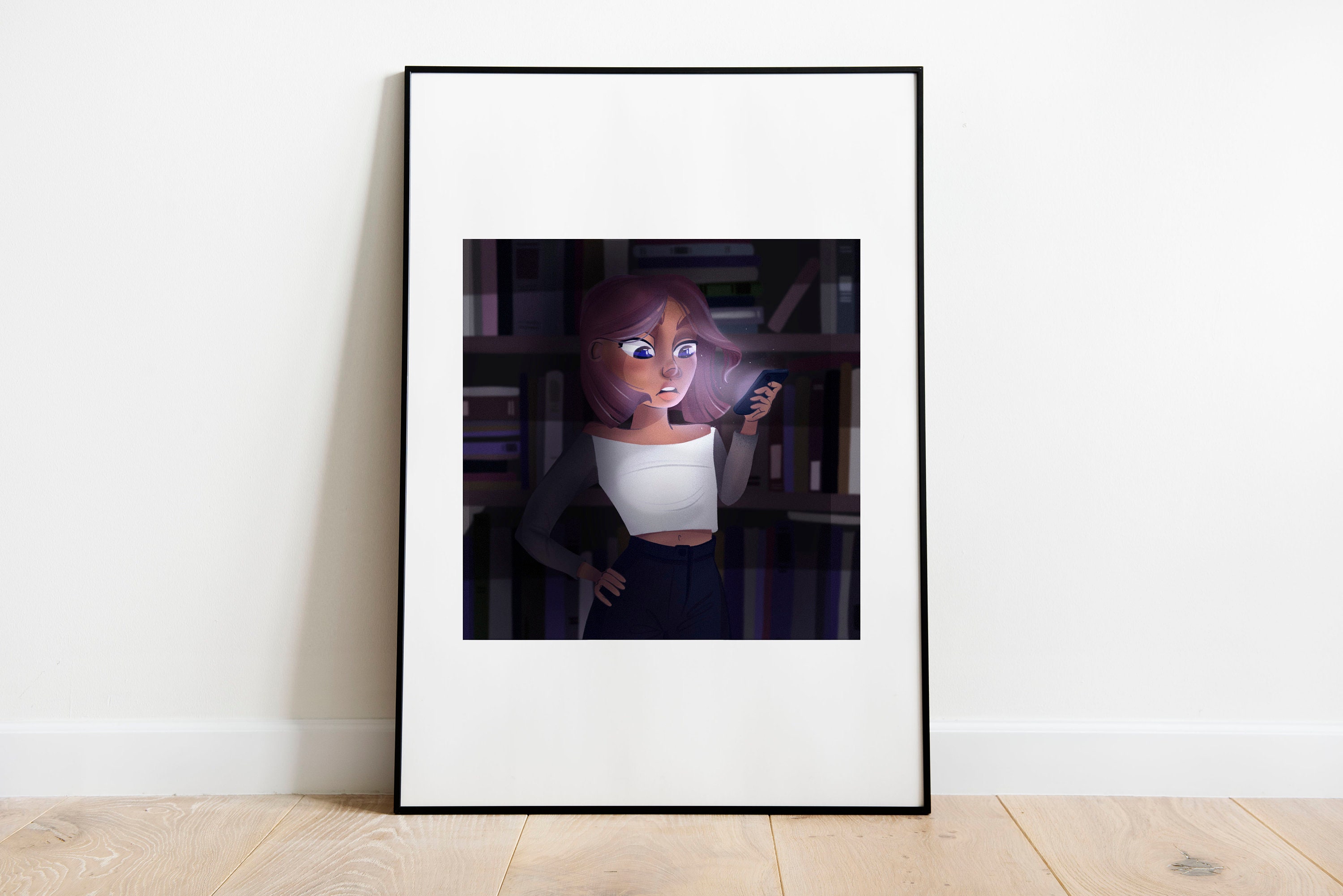 Library Girl - Illustration