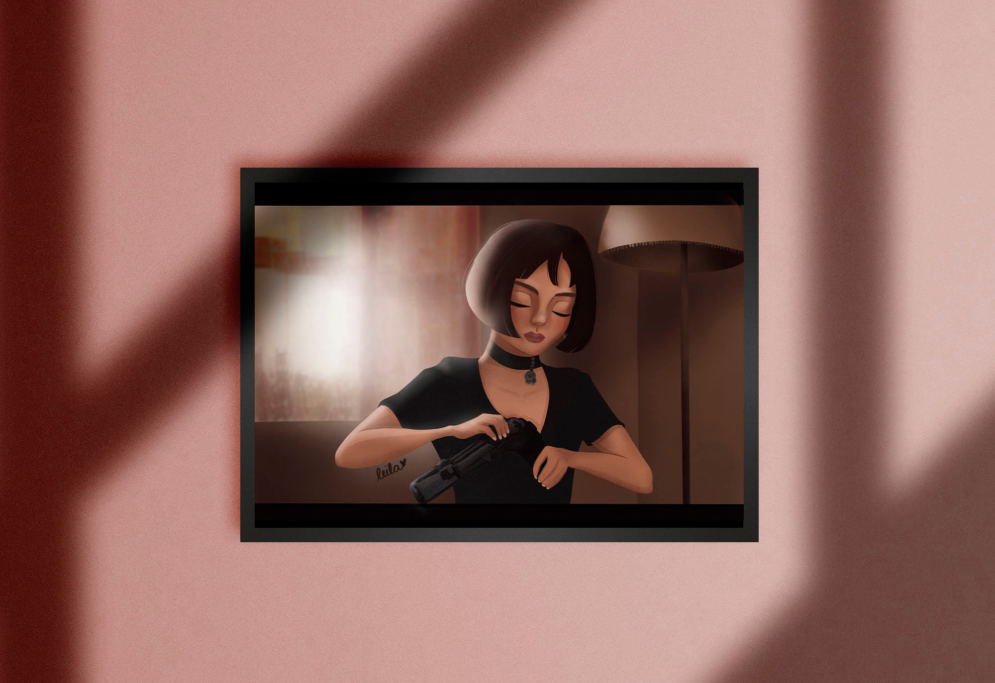 Mathilda, Léon - Fan Art Illustration A4