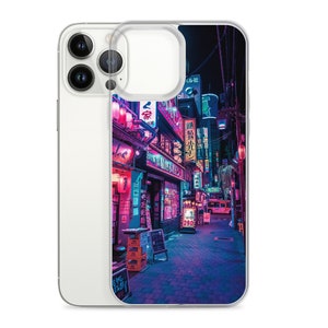 Neon Tokyo Cyberpunk Japanese Night Phone Case Aesthetic Cover fit for iPhone 13 Pro Max, Pro, Mini, 12, 11, XR, XS, X, 8, 7 4. Secret Alley