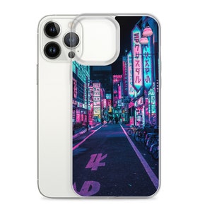 Neon Tokyo Cyberpunk Japanese Night Phone Case Aesthetic Cover fit for iPhone 13 Pro Max, Pro, Mini, 12, 11, XR, XS, X, 8, 7 3. Neon Wonderland
