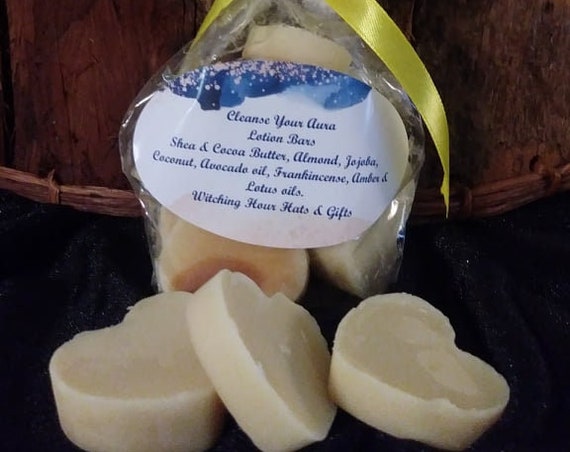 Cleanse Your Aura Lotion Bars ~ 8 in a decorative bag.