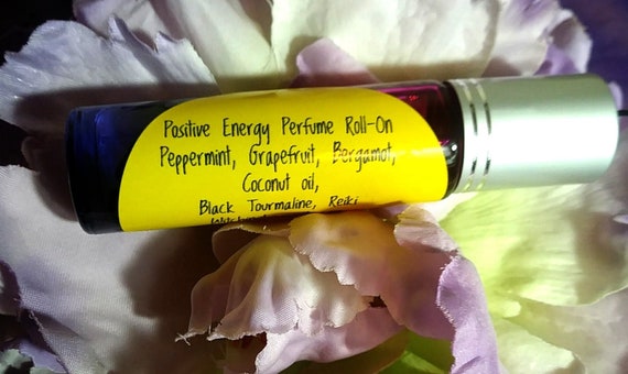 Positive Energy Perfume Roll-On with Black Tourmaline Chips