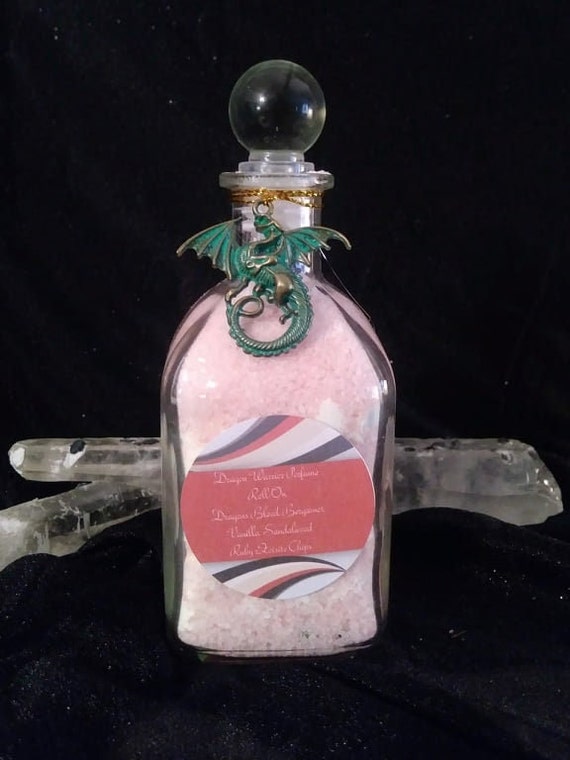 Dragon Warrior Bath Salts with Ruby Zoisite Chips.
