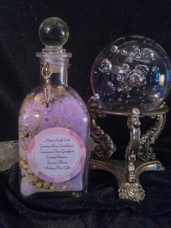 Mystic Bath Salt with Dried Jasmine Flowers