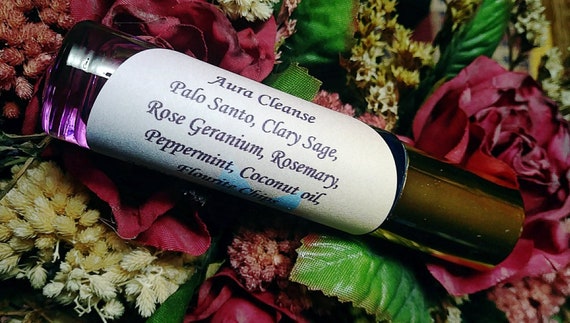 Aura Cleanse Perfume Roll-On with Flourite Chips