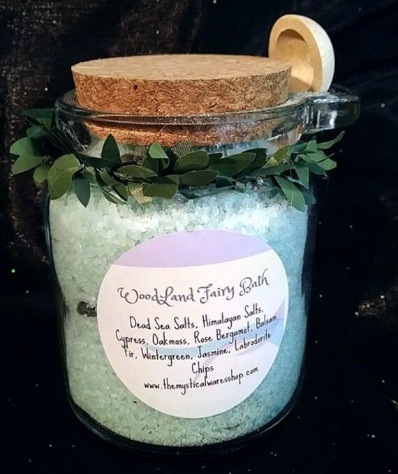 Woodland Fairy Bath Salts with Labradorite Chips