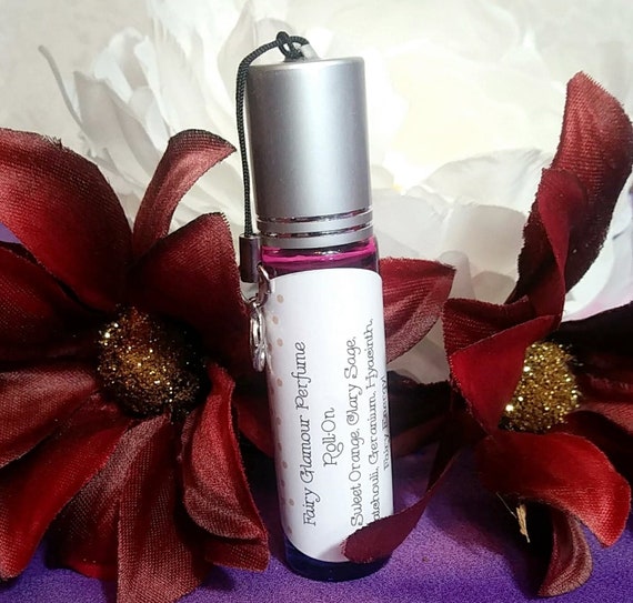 Fairy Glamour Perfume Roll-On 10 ml. with Moss Agate Chips