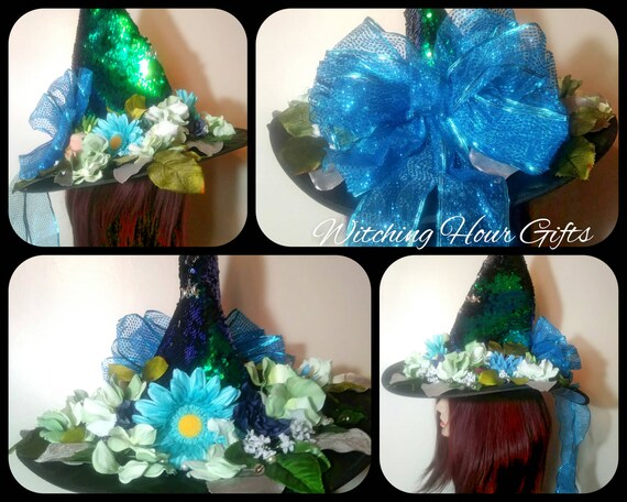 Persephone Sequined Witch Hat