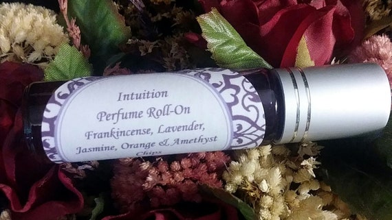 Intuition Perfume Roll On with Amethyst Chips