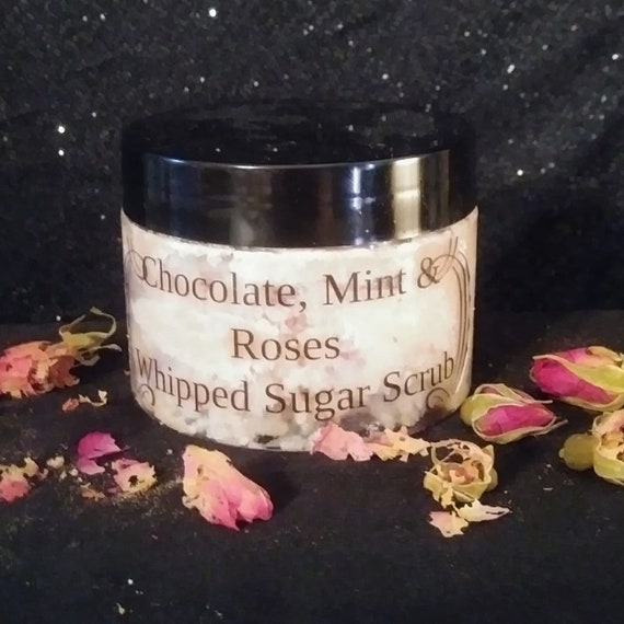 Chocolate Mint and Roses Whipped Sugar