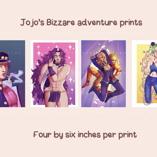 Jojo's bizzare adventure prints
