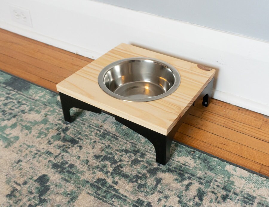 Pequeño alimentador de mascotas criado en un solo tazón | Etsy
