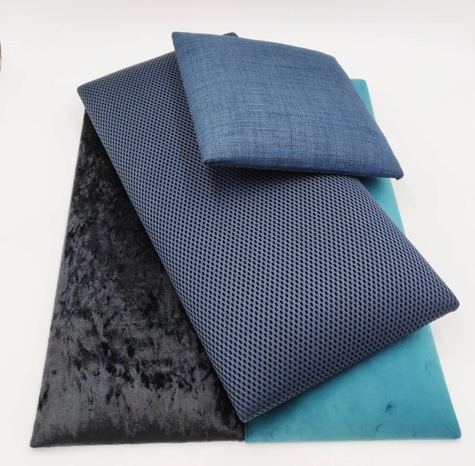 224cm X 210cm Velvet Upholstered Wall Panels 70x28 Cm, 24 Panels 11