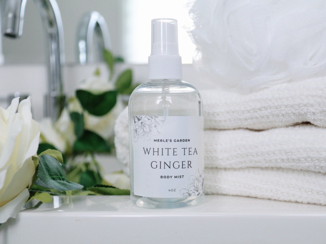 White Tea Ginger Body Mist Fragranced Body Spray Fragrance Mist Self