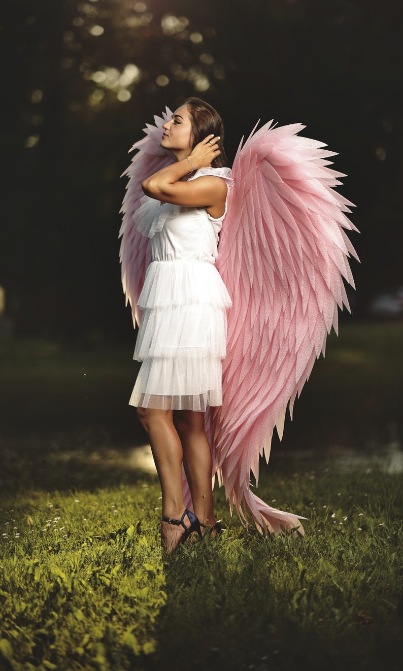Pink Angel Wings Costume Photoshoots Prop Cosplay Costume - Etsy