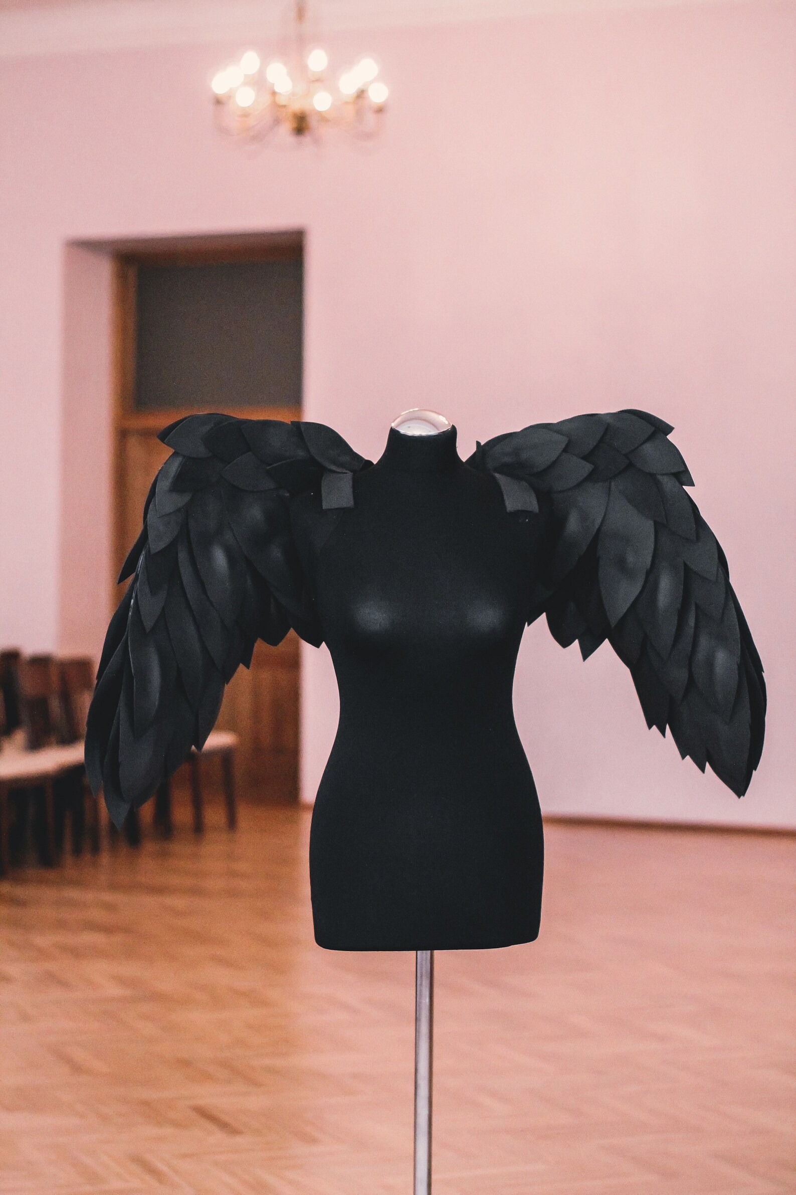 Sexy Black Costume Wings Small Size Etsy