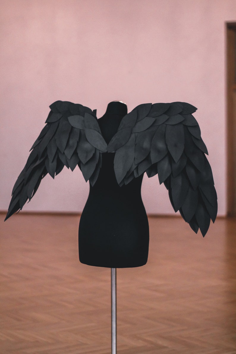Sexy Black Costume Wings Small Size Etsy