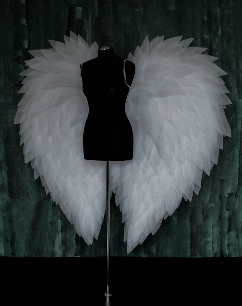 Feather Angel Wings Costume Cosplay Adult Moving Wings Etsy
