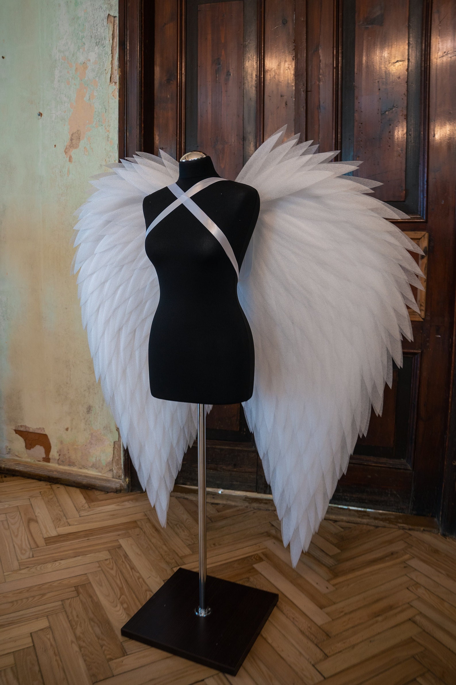 White Angel Wings Costume Photo Shoots Prop Etsy