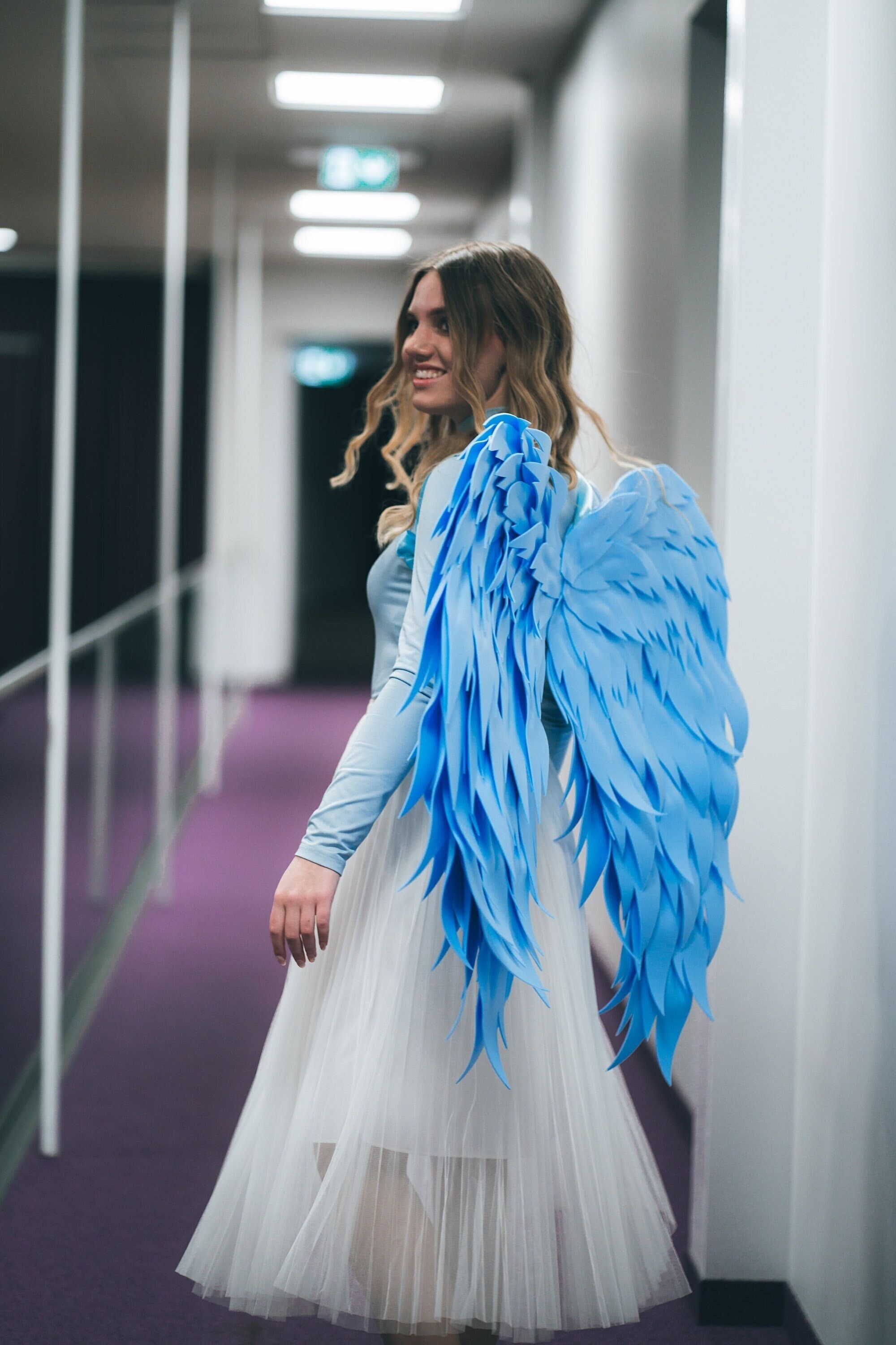 Angel Wings Costume in Light Blue Small Size for Adults Ands - Etsy