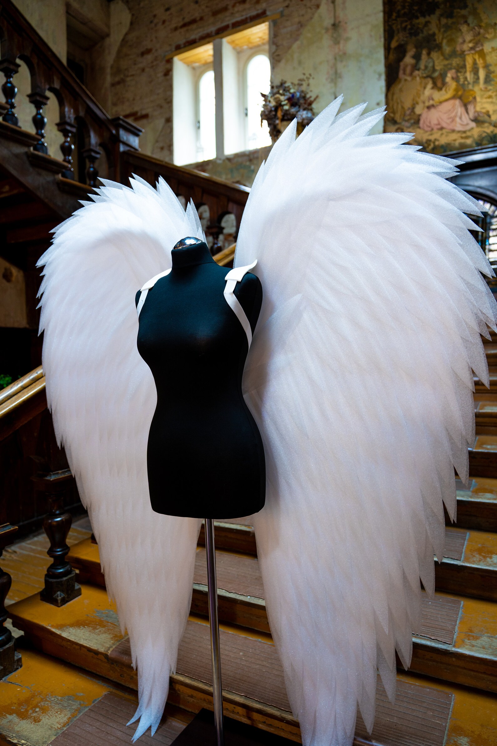 White Angel Wings Costume Extra Large Size for Adults Etsy