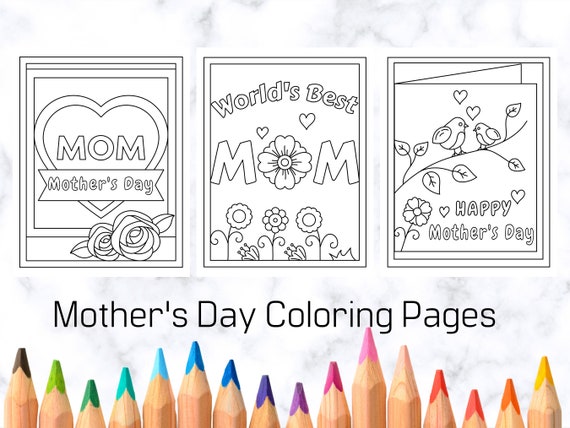 Mother's Day Coloring Pages for Kids Printable Coloring