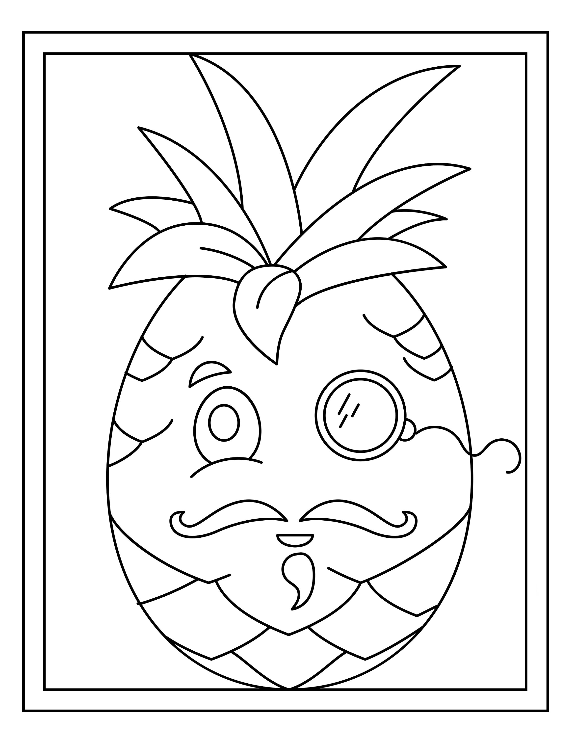 Spongebob Pineapple Coloring Page