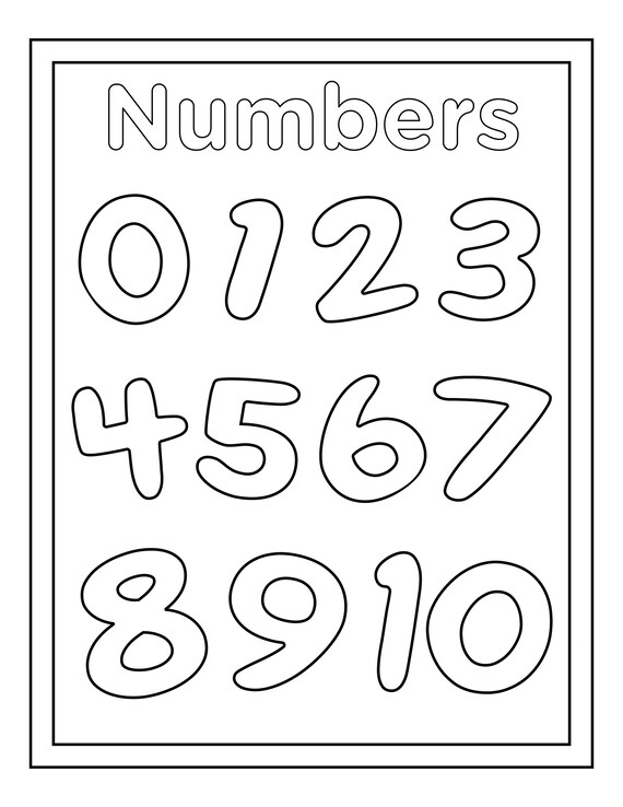 number coloring pages for kids printable coloring pages for etsy ireland